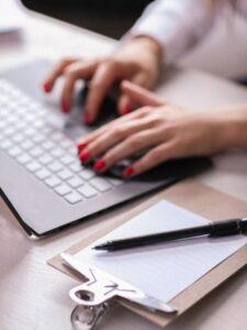 Woman at work